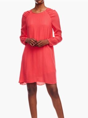 Zara Ruched Open Back Chiffon Mini Dress Size S